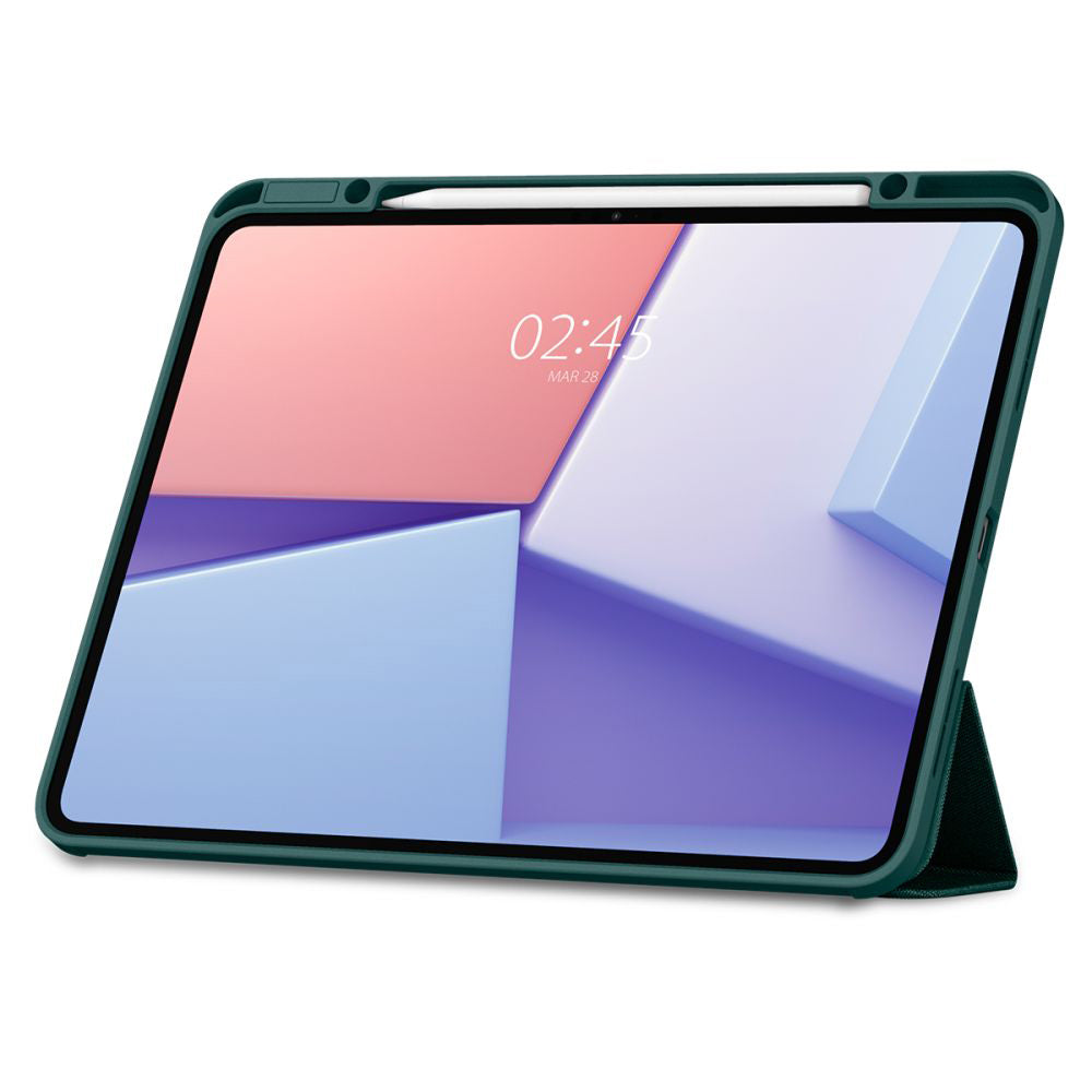 Tok Apple iPad Pro 13 (2024) készülékhez, Spigen, Urban Fit, Zöld ACS07763