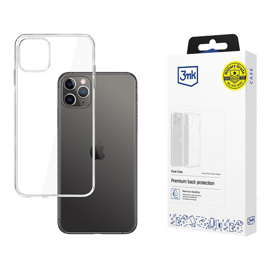 tok Apple iPhone 11 Pro Max készülékhez, 3MK, átlátszó, átlátszó