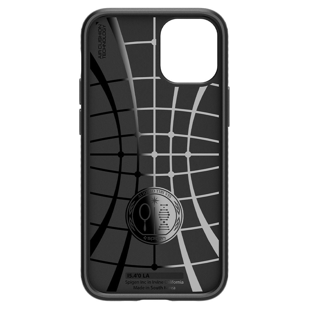 Tok a Apple iPhone 12 / 12 Pro-hoz, Spigen, Liquid Air, Fekete