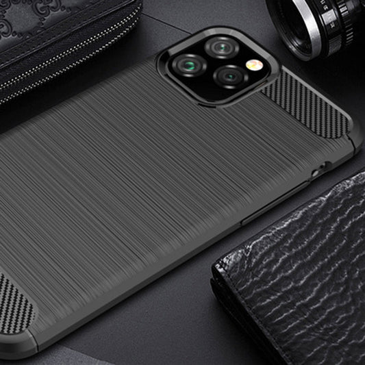 Tok Apple iPhone 12 Pro Max-hoz, Techsuit, karbon, fekete