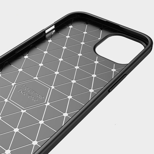 Tok Apple iPhone 13 mini-hez, Techsuit, karbon, fekete