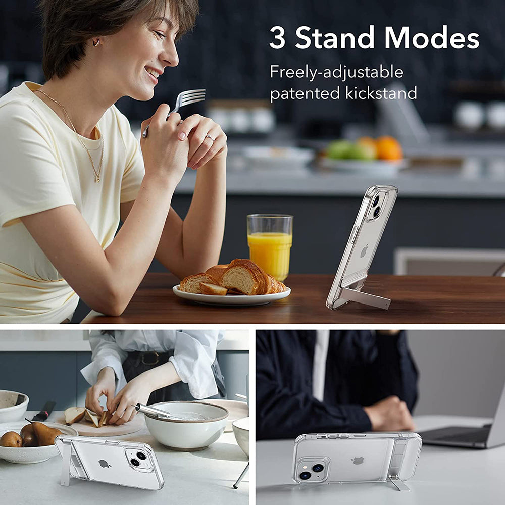 Tok Apple iPhone 14 Plus-hoz, ESR, Air Shield Boost Kickstand, Átlátszó