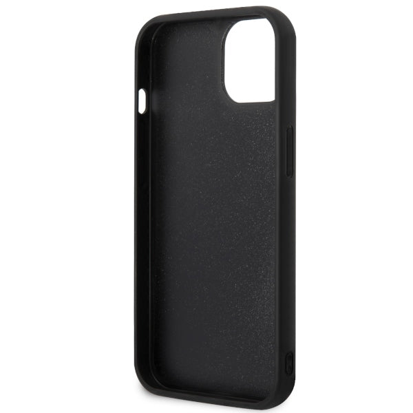 Tok Apple iPhone 14 Plus-hoz, Karl Lagerfeld, 3D Rubber Ikonik Karl, Fekete