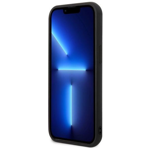 Tok Apple iPhone 14 Plus-hoz, Karl Lagerfeld, 3D Rubber Ikonik Karl, Fekete