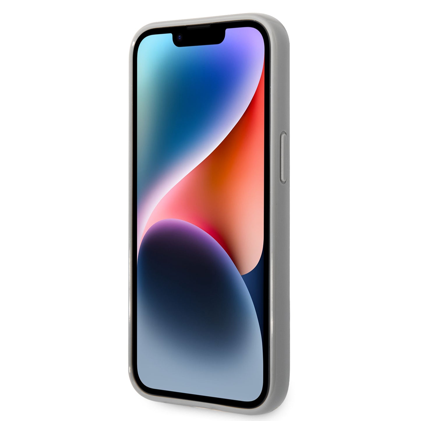 Tok Apple iPhone 14 Plus-hoz, Karl Lagerfeld, Monogram Iridescent, Ezüst