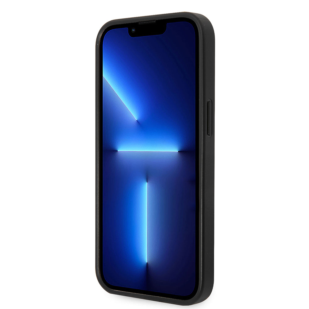 Tok Apple iPhone 14 Plus-hoz, Karl Lagerfeld, Saffiano Choupette's Head, Fekete