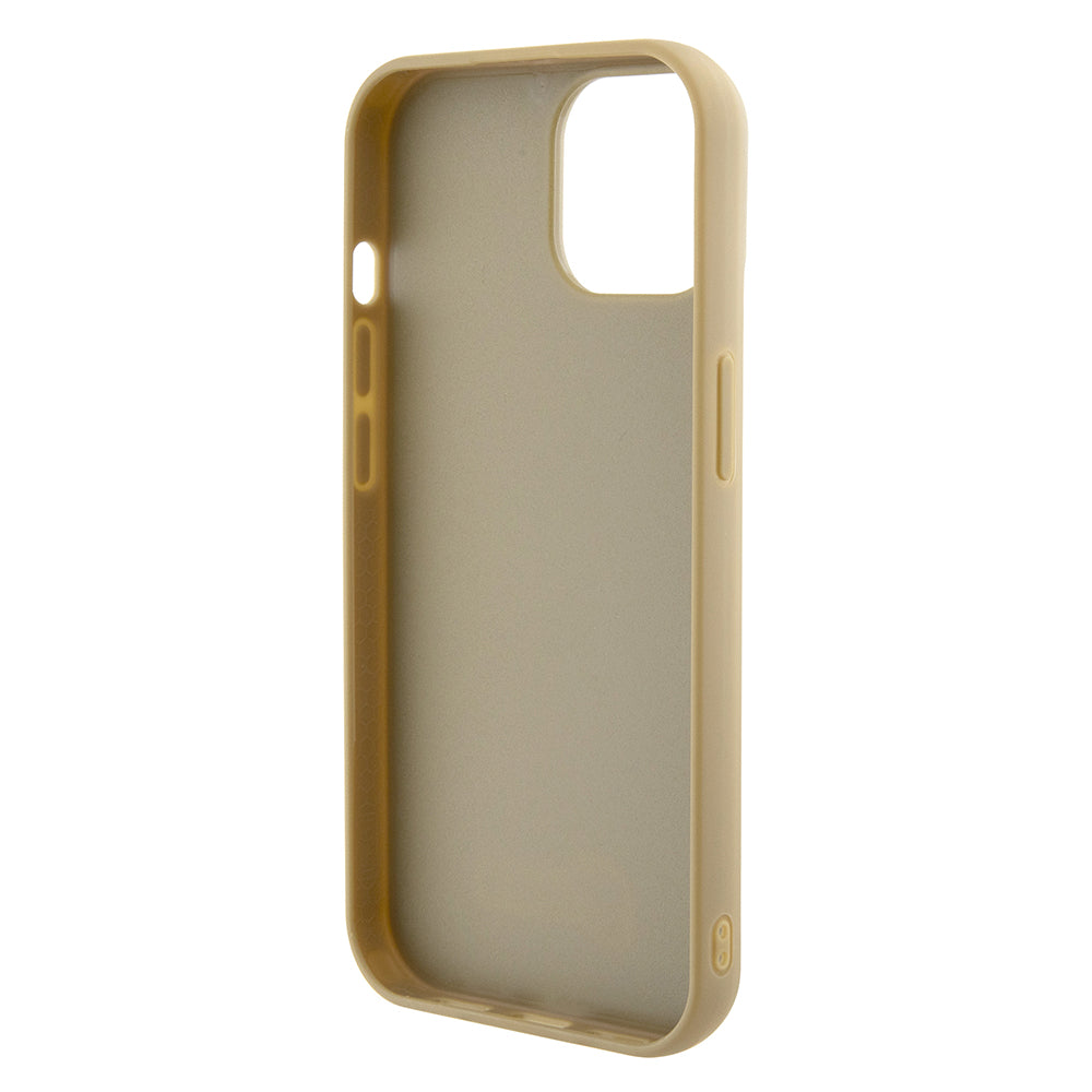 Tok Apple iPhone 15-höz, Guess, Disco Metal Script, Arany
