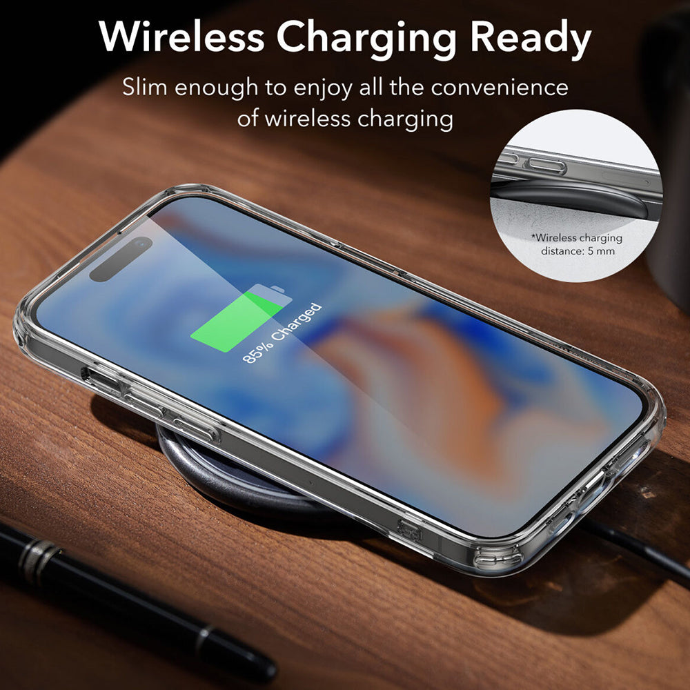 Tok Apple iPhone 15 Plus-hoz, ESR, Air Shield Boost Kickstand, Átlátszó