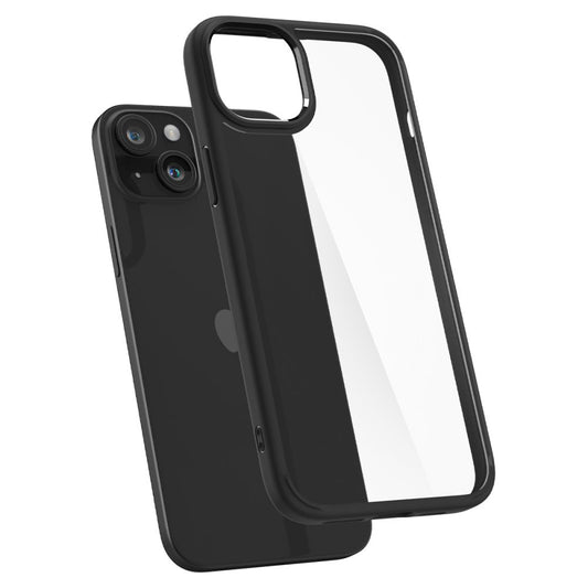 Tok a Apple iPhone 15 Plus-hoz, Spigen, Ultra Hybrid, Matt Fekete