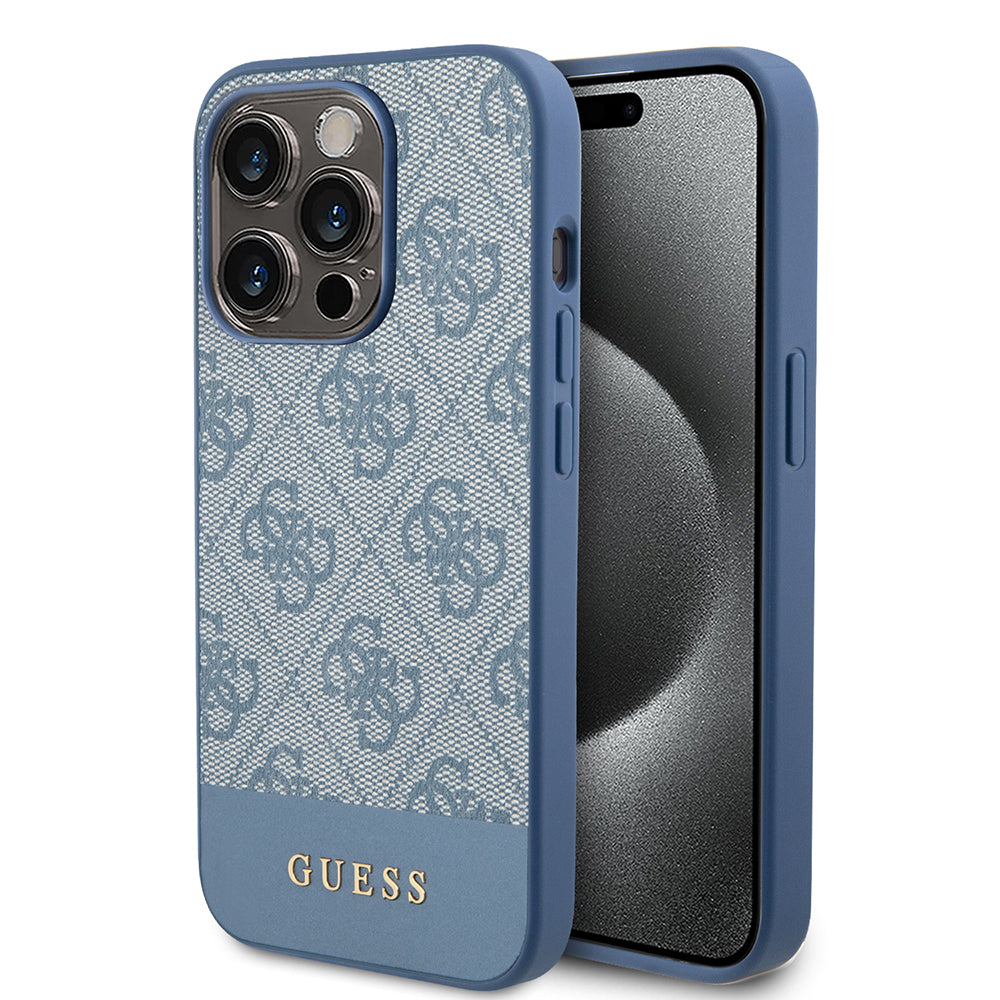 Tok Apple iPhone 15 Pro-hoz, Guess, 4G Stripe, Kék