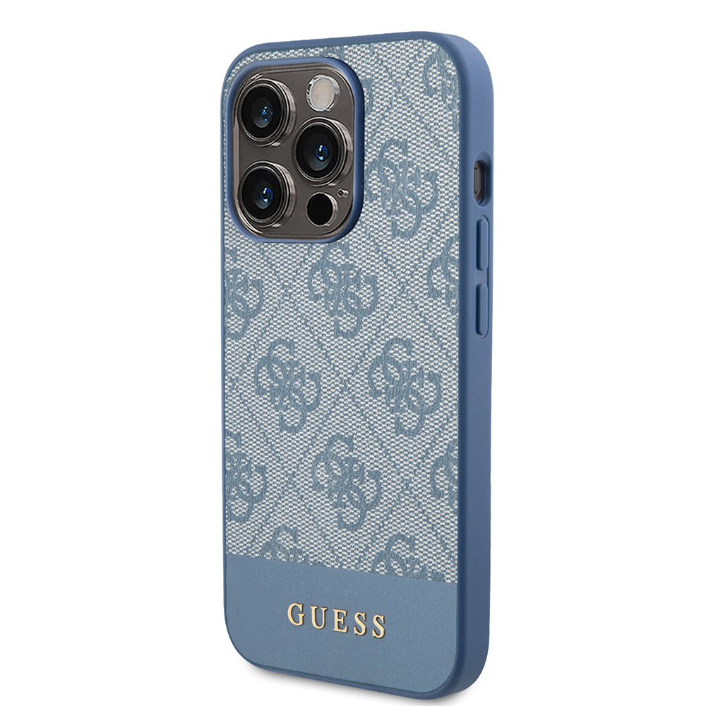 Tok Apple iPhone 15 Pro-hoz, Guess, 4G Stripe, Kék