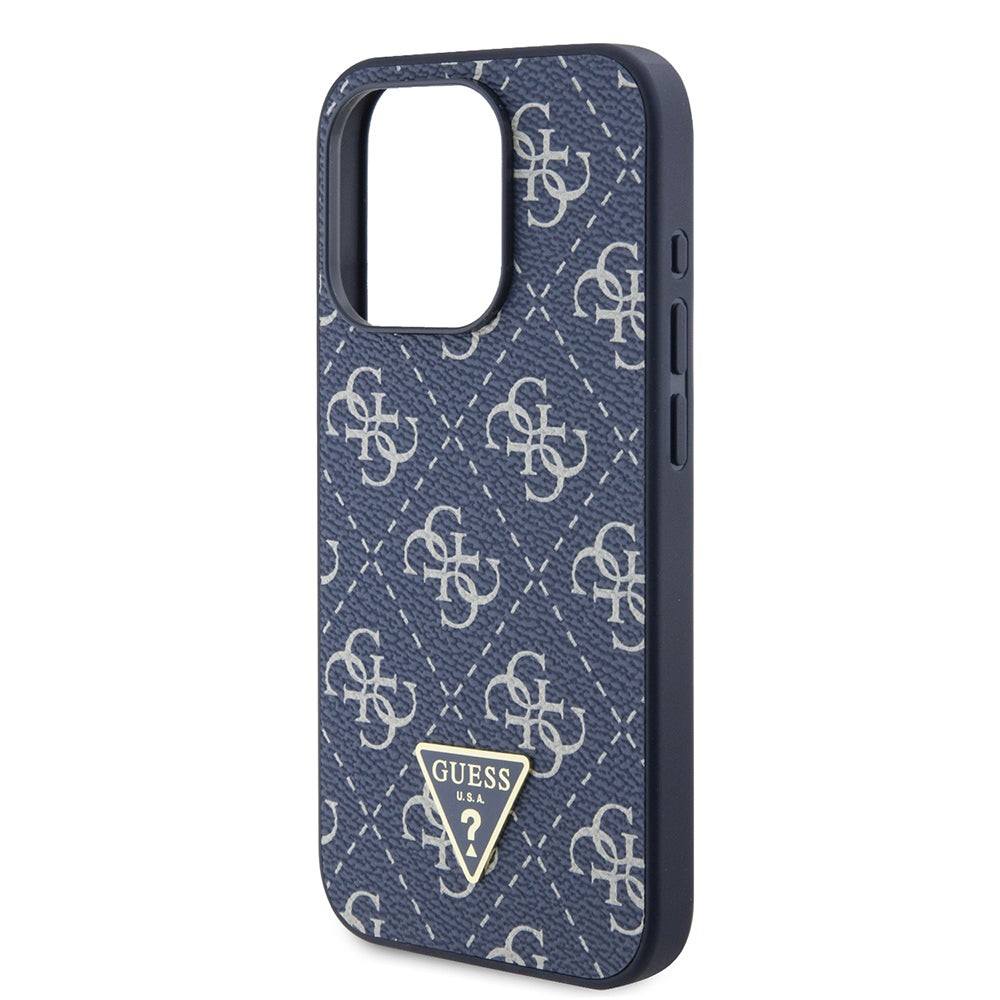 Tok Apple iPhone 15 Pro-hoz, Guess, 4G Triangle Logo, Kék