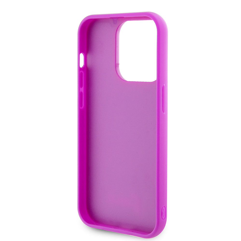 Tok Apple iPhone 15 Pro-hoz, Guess, Disco Metal Script, Fukszia