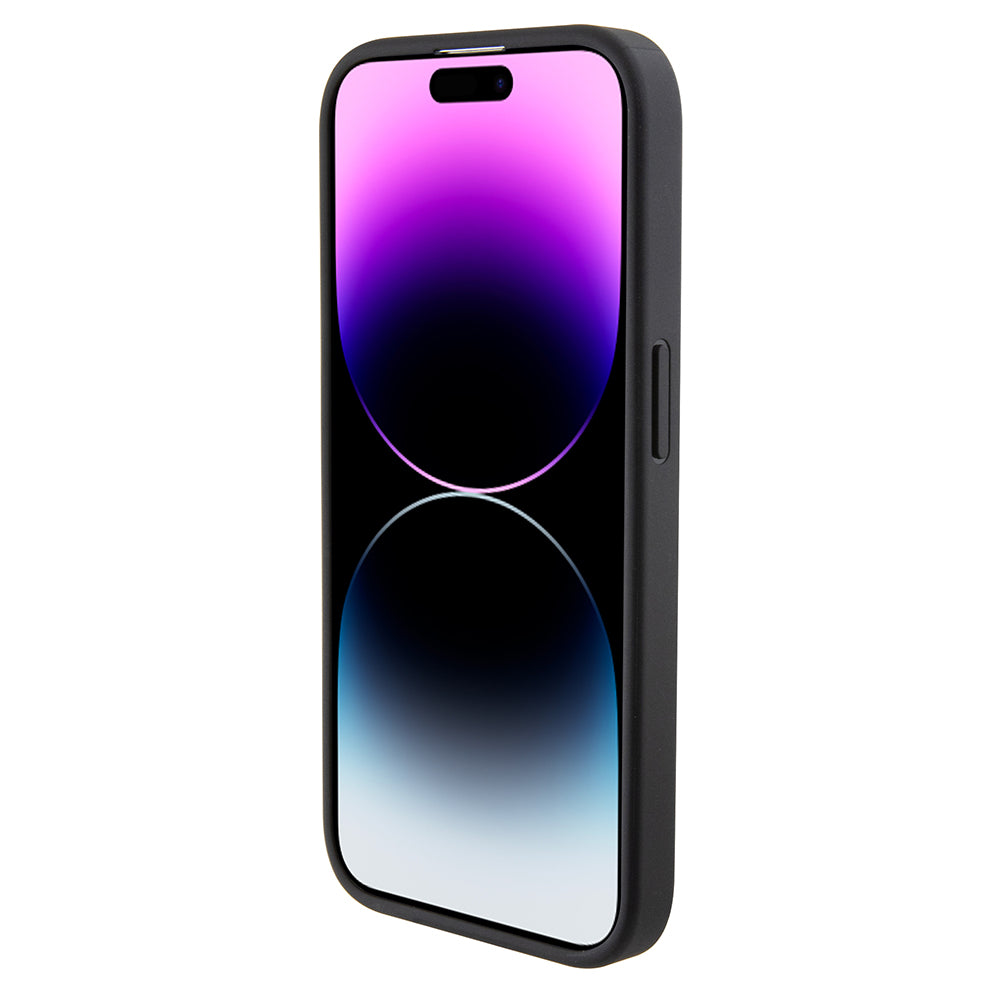 Tok Apple iPhone 15 Pro-hoz, Karl Lagerfeld, Diagonal Quilted K mintás, Fekete