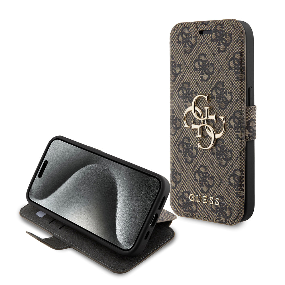Tok Apple iPhone 15 Pro Max-hoz, Guess, 4G Book, Barna