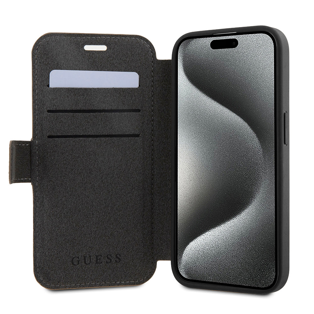 Tok Apple iPhone 15 Pro Max-hoz, Guess, 4G Book, Barna