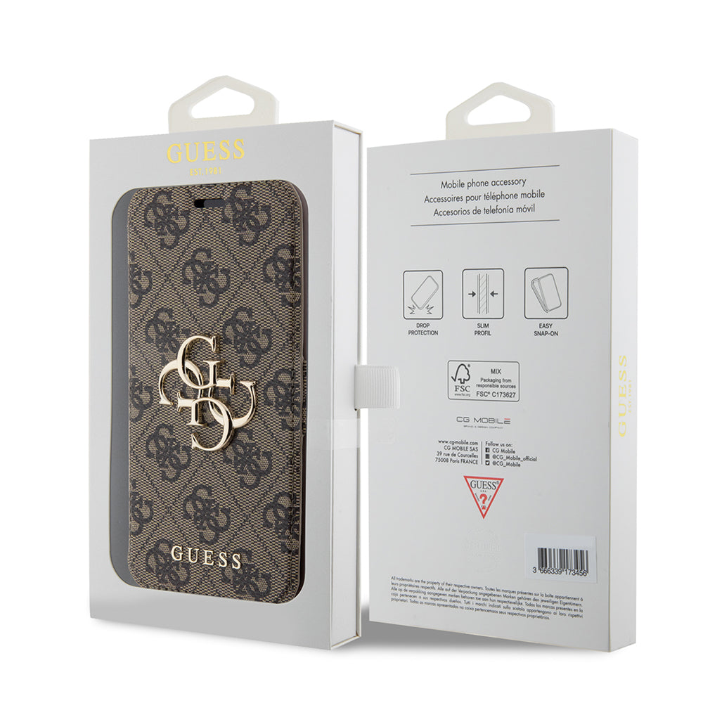 Tok Apple iPhone 15 Pro Max-hoz, Guess, 4G Book, Barna