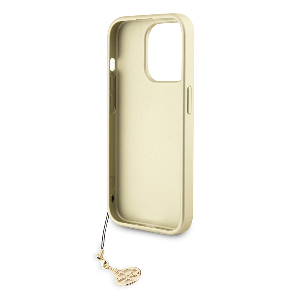 Case for Apple iPhone 15 Pro Max, Guess, 4G Charm, Gray