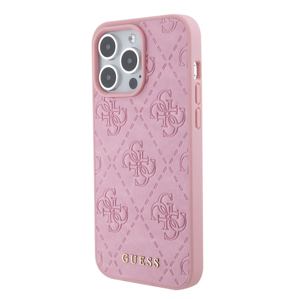 Tok Apple iPhone 15 Pro Max-hoz, Guess, 4G Stamped, Rózsaszín