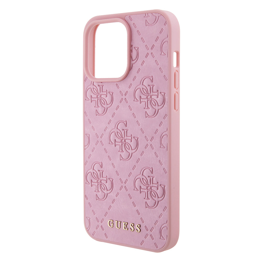 Tok Apple iPhone 15 Pro Max-hoz, Guess, 4G Stamped, Rózsaszín