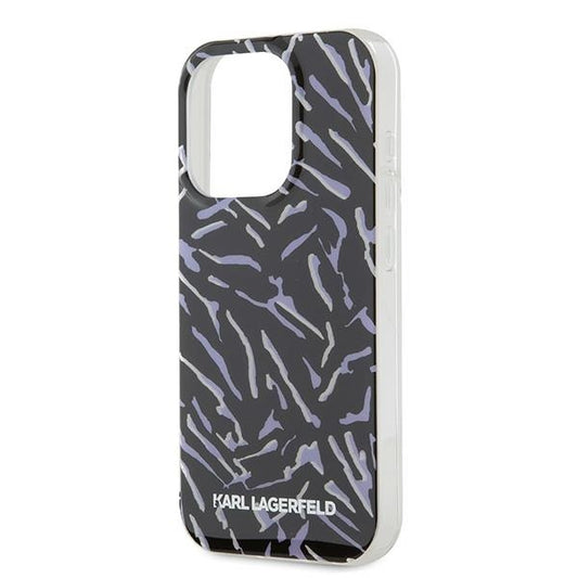 Tok Apple iPhone 15 Pro Max-hoz, Karl Lagerfeld, Zebra with Cord Strap, Lila