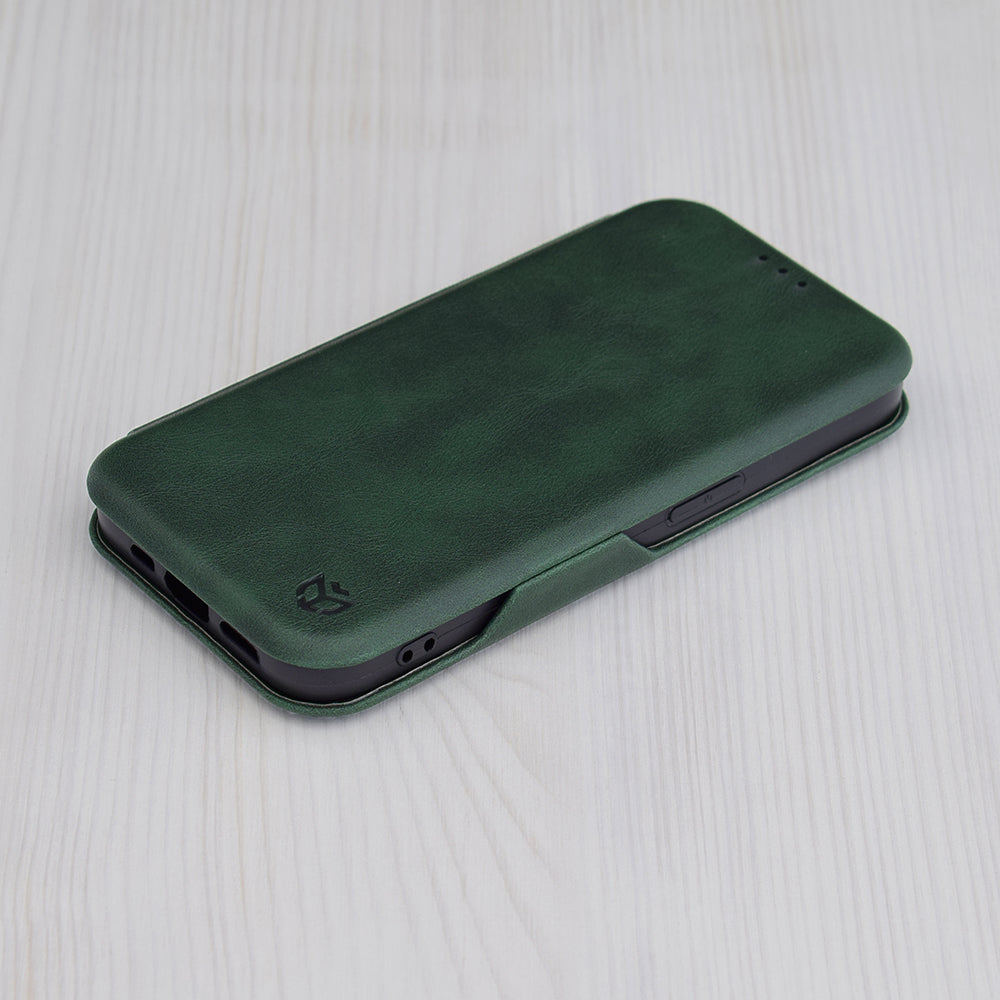 Tok Apple iPhone 15 Pro Max-hoz, Techsuit, Safe Wallet Plus, Zöld