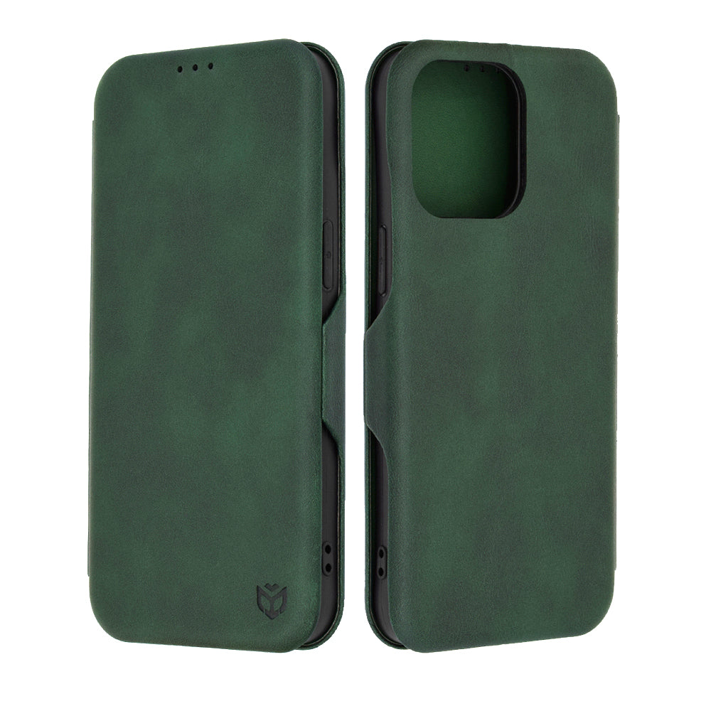 Tok Apple iPhone 15 Pro Max-hoz, Techsuit, Safe Wallet Plus, Zöld