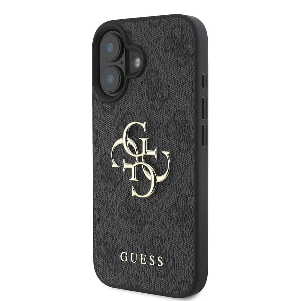 Tok Apple iPhone 16-hoz, Guess, 4G Big Logo, Fekete