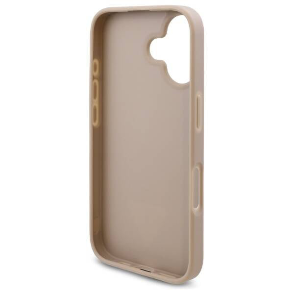 Tok Apple iPhone 16-hoz, Guess, 4G Triangle Logo, Fehér
