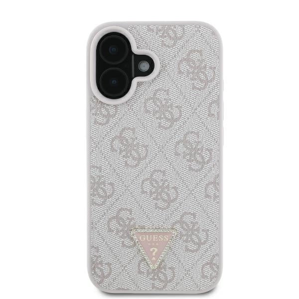 Tok az Apple iPhone 16-hoz, Guess, Crossbody 4G Triangle Strass, Kék