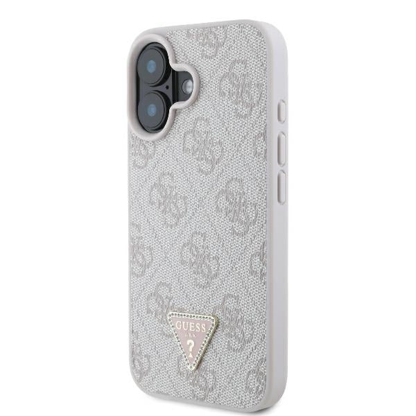Tok az Apple iPhone 16-hoz, Guess, Crossbody 4G Triangle Strass, Kék