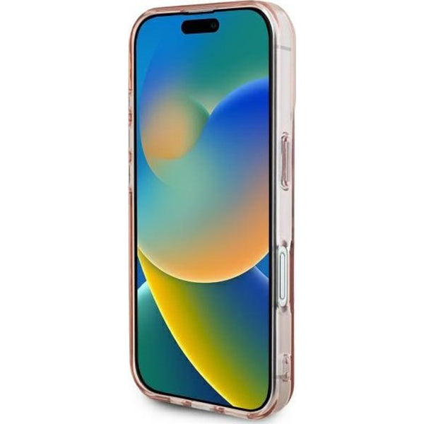 Tok Apple iPhone 16-hoz, Guess, IML Heart, Rózsaszín