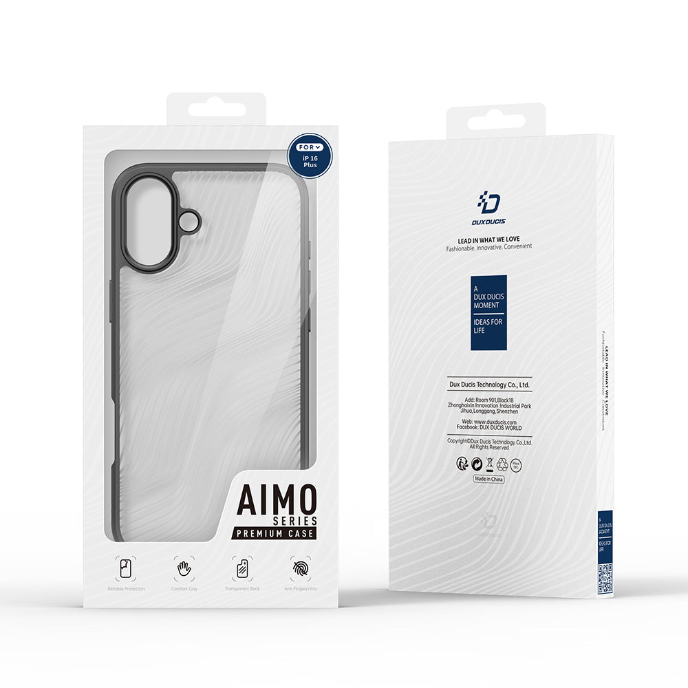 Tok Apple iPhone 16 Plus-hoz, DUX DUCIS, Aimo, Fekete