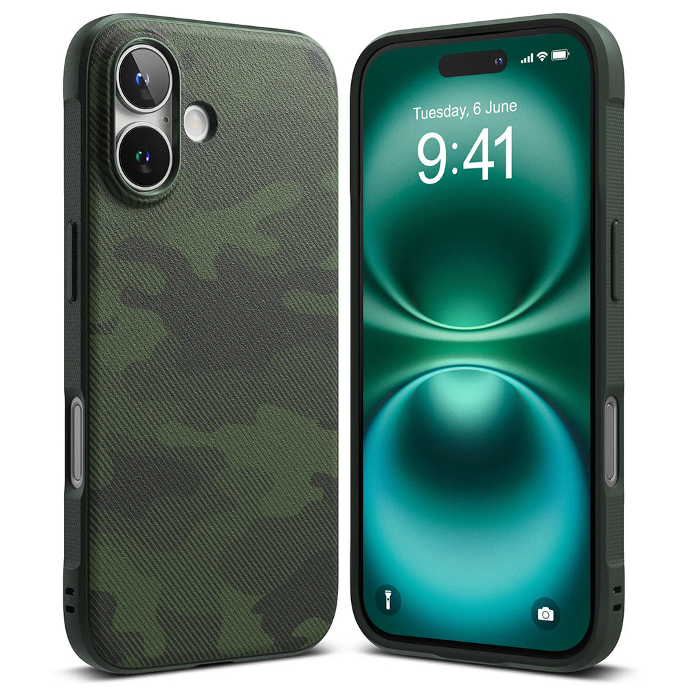Tok Apple iPhone 16 Plus-hoz, Ringke, Onyx Design, Zöld