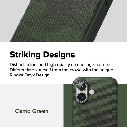 Tok Apple iPhone 16 Plus-hoz, Ringke, Onyx Design, Zöld