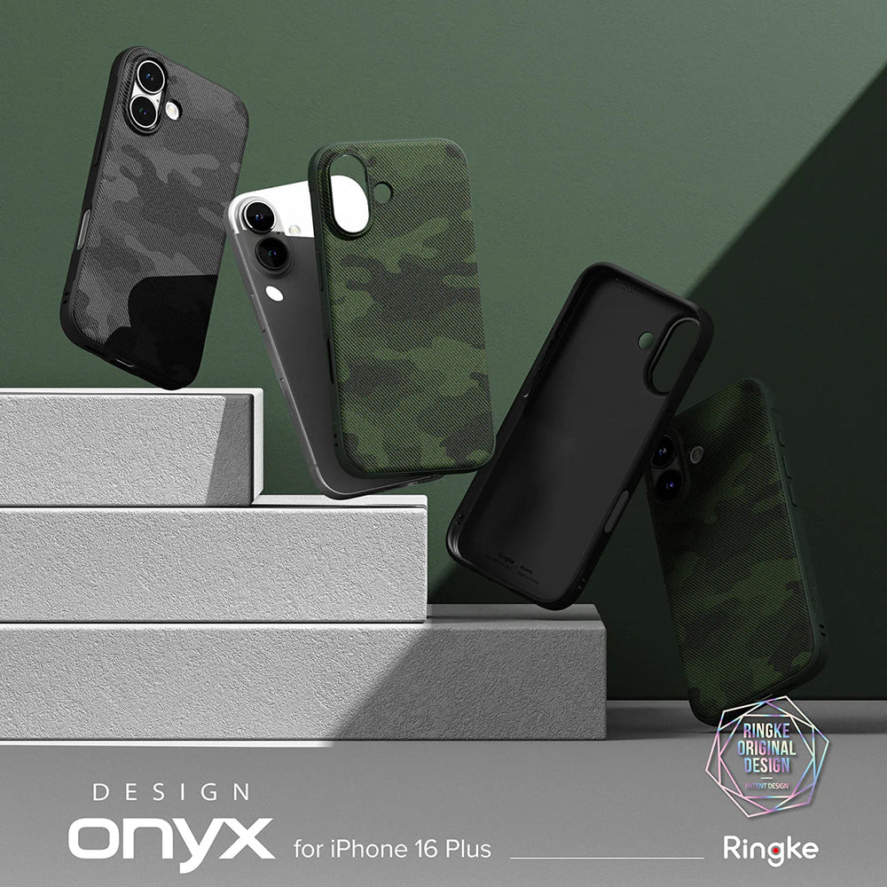 Tok Apple iPhone 16 Plus-hoz, Ringke, Onyx Design, Zöld