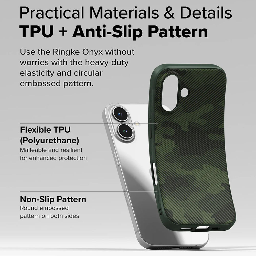 Tok Apple iPhone 16 Plus-hoz, Ringke, Onyx Design, Zöld
