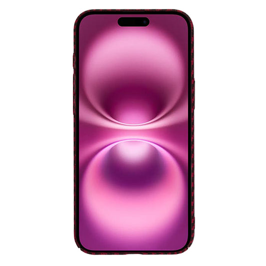 Tok Apple iPhone 16 Plus-hoz, Techsuit, Carbonite FiberShell, Piros