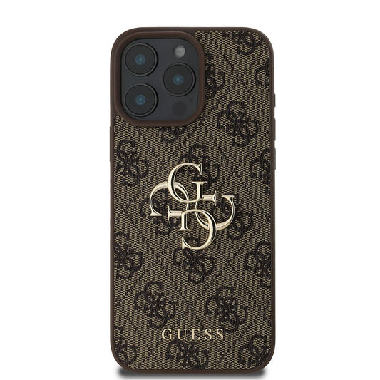 Tok Apple iPhone 16 Pro-hoz, Guess, 4G Big Logo, Barna
