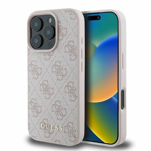 Tok a Apple iPhone 16 Pro-hoz, Guess, 4G Classic, Rózsaszín