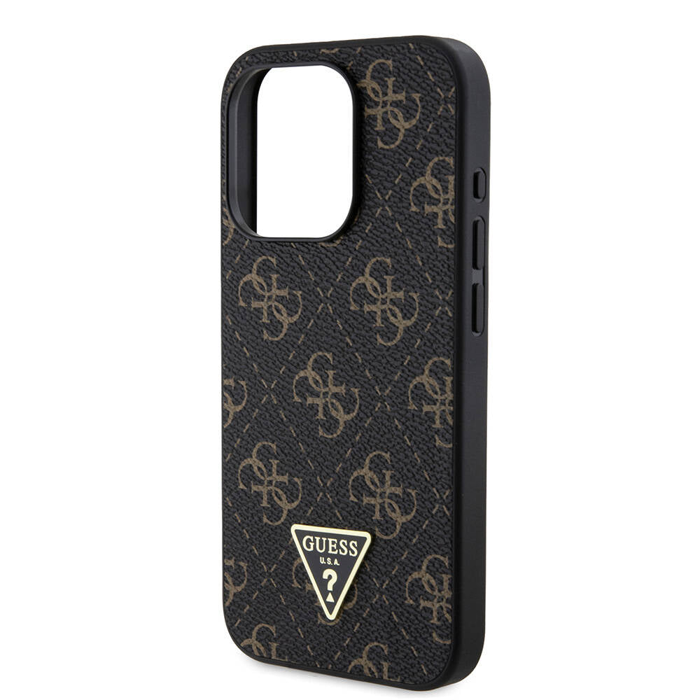 Tok Apple iPhone 16 Pro-hoz, Guess, 4G Triangle Logo, Fehér