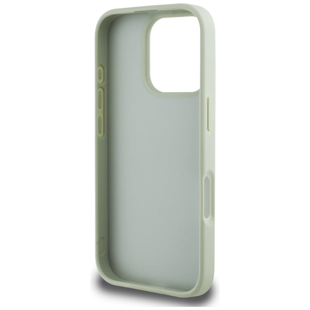 Tok Apple iPhone 16 Pro-hoz, Guess, Grained Big 4G Logo Small Classic Logo, Zöld