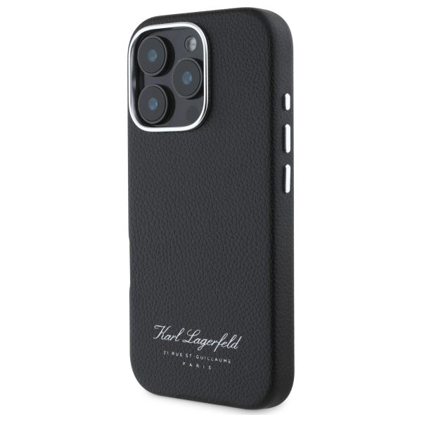 Case for Apple iPhone 16 Pro, Karl Lagerfeld, RSG, Black