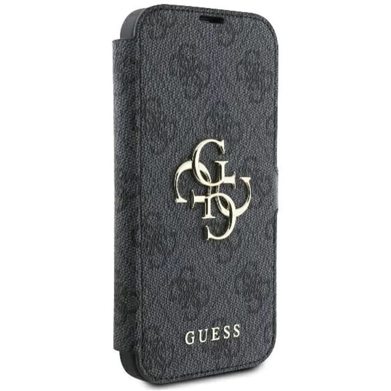 Case for Apple iPhone 16 Pro Max, Guess, 4G Book, Black