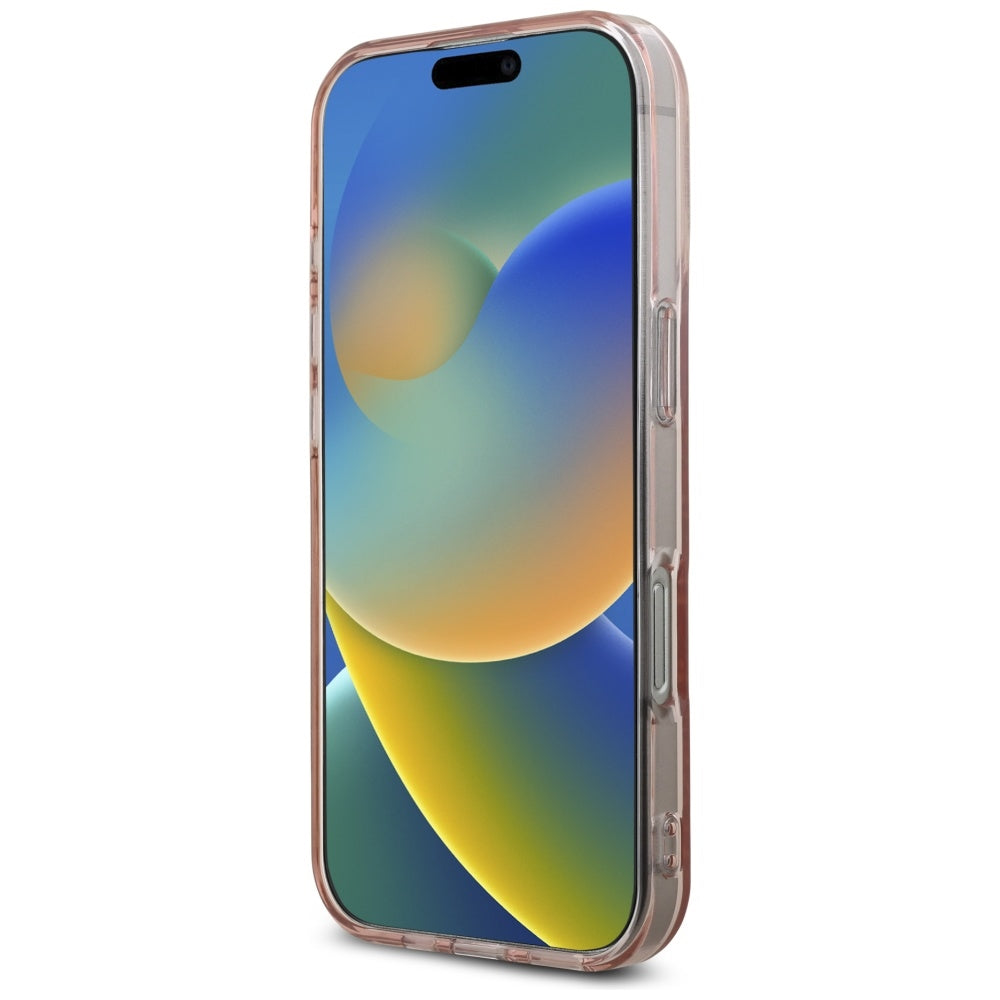 Tok a Apple iPhone 16 Pro Max-hoz, Karl Lagerfeld, IML Rhinestones Pink Logo, Rózsaszín
