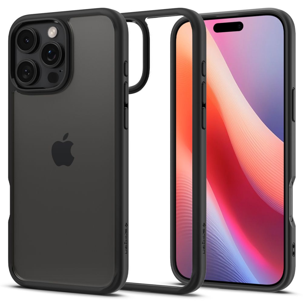 Tok Apple iPhone 16 Pro Max-hoz, Spigen, Ultra Hybrid, Matt Fekete ACS07996