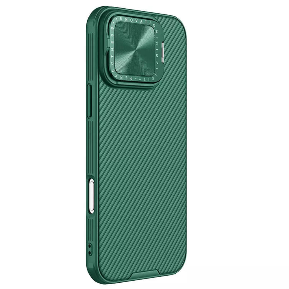 Tok Apple iPhone 16 Pro-hoz, Nillkin, CamShield Prop, Zöld