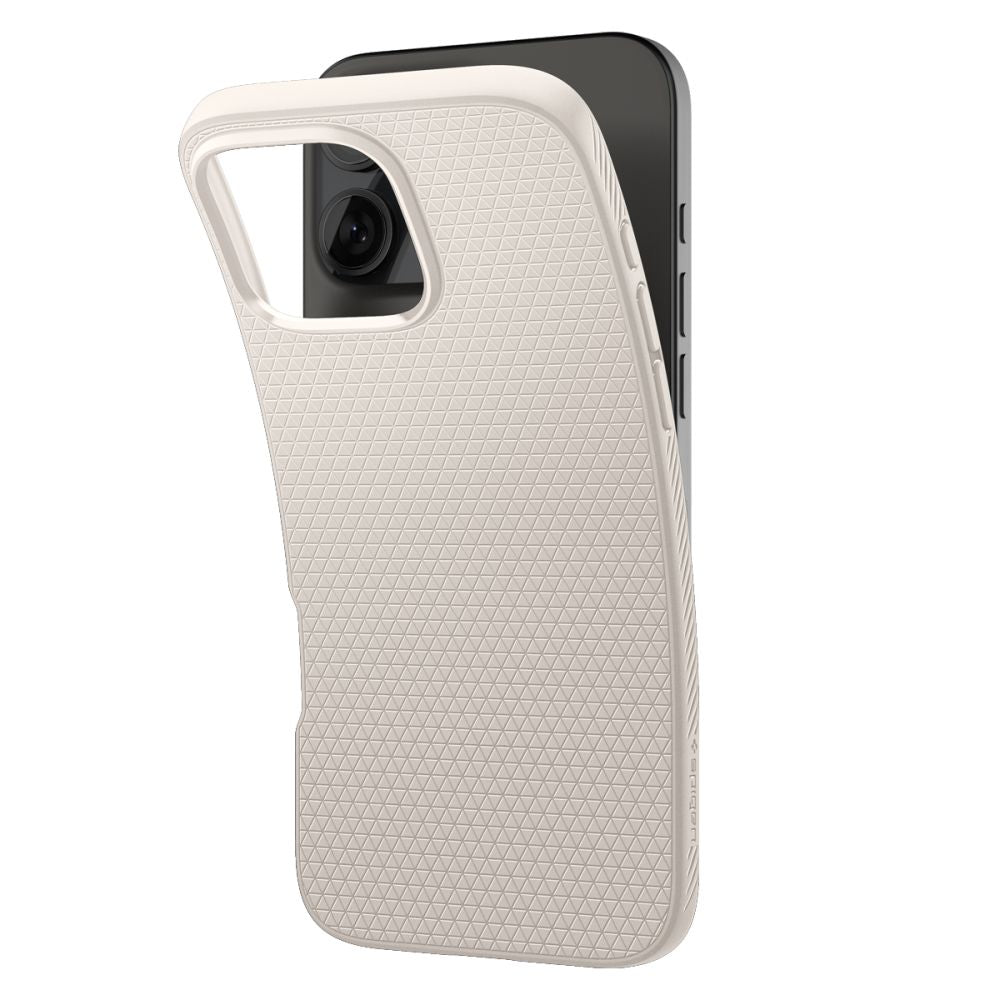 Tok Apple iPhone 16 Pro-hoz, Spigen, Liquid Air, Bézs ACS08120