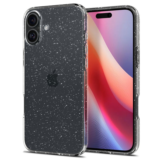 Apple iPhone 16 tok, Spigen, Liquid Crystal Glitter, Átlátszó ACS08192