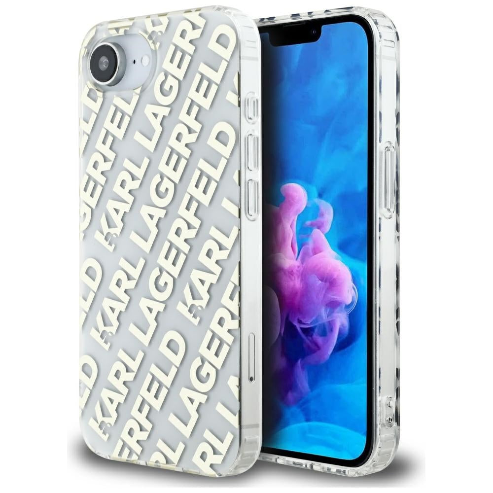 Tok Apple iPhone 17e / 16e készülékhez, Karl Lagerfeld, IML Luxury Gold Fullover Logo, Arany